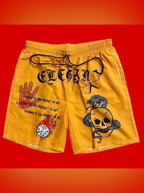 ROMWE “Street Life” Drawstring Waist Shorts